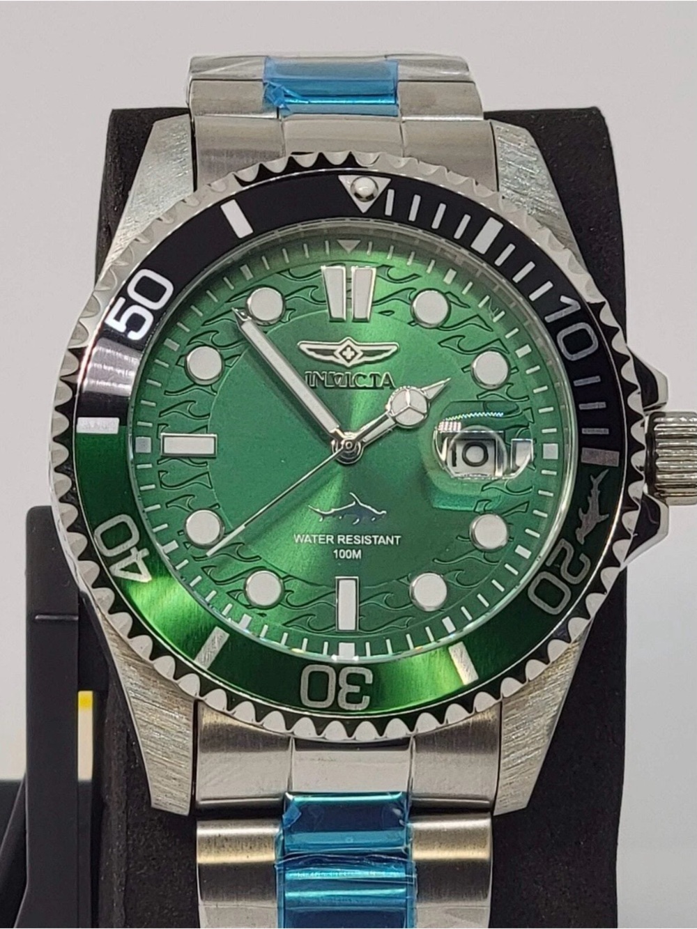 NIB Invicta Green Sunburst Dial Stainless Steel Diver 40mm🔥🔥(D5)